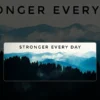 Stronger Every Day Mousepad large desk mat with Stronger every day artwork for gaming, office and study setup in Pakistan