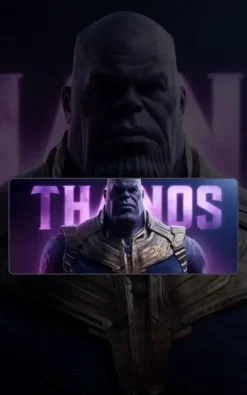Thanos Mousepad featuring Thanos artwork on a premium large desk mat in Pakistan