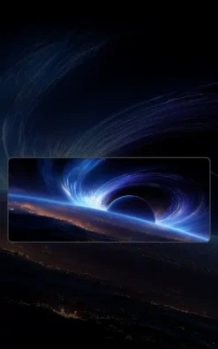 Event Horizon Mousepad featuring The Event Horizon artwork on a premium large desk mat in Pakistan