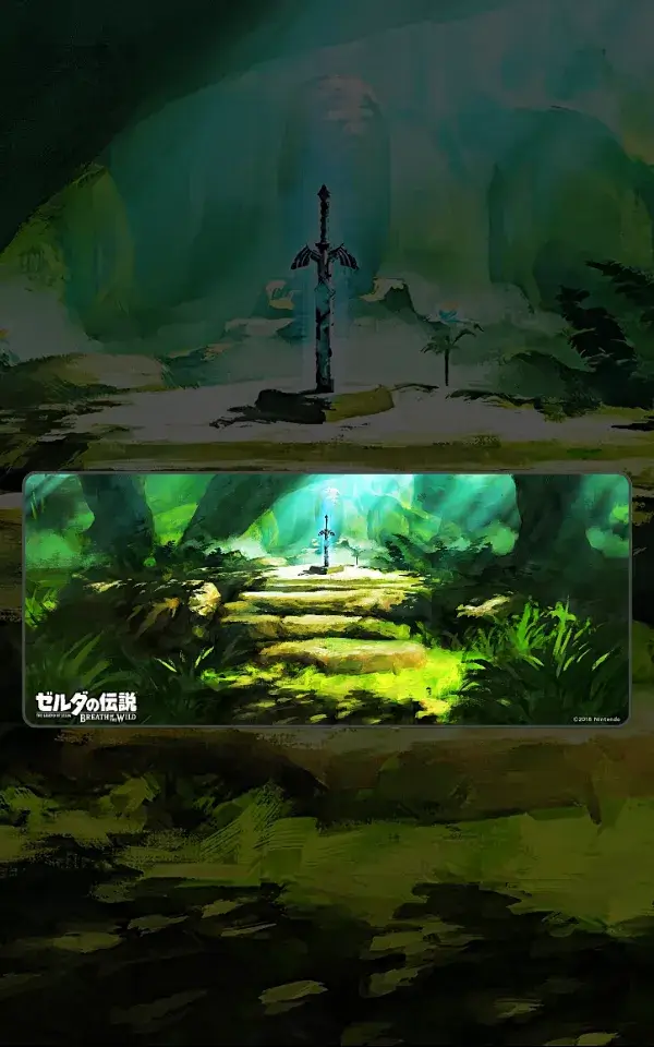 The Legend of Zelda mousepad featuring Gaming artwork on a premium large desk mat in Pakistan