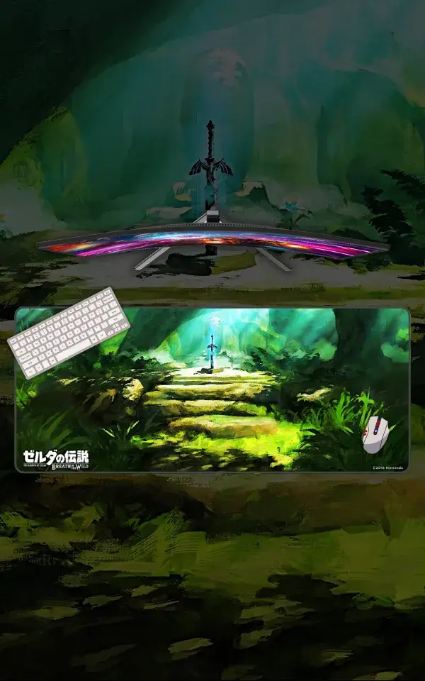 The Legend of Zelda mousepad featuring Gaming artwork on a premium large desk mat in Pakistan