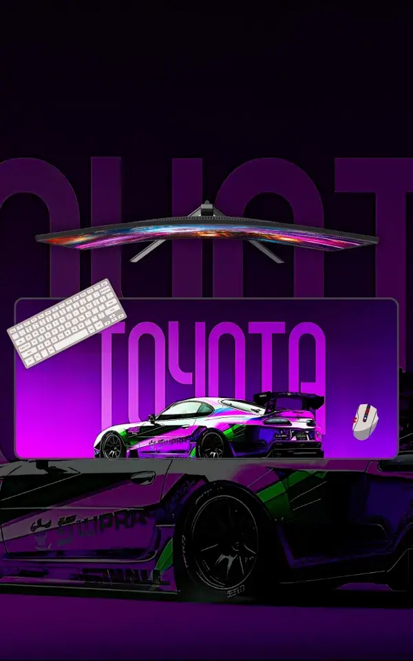 Toyota Supra MK4 Mousepad featuring Toyota Supra MK4 artwork on a premium large desk mat in Pakistan