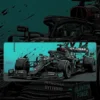 W11 Formula 1 mousepad featuring Formula 1 artwork on a premium large desk mat in Pakistan