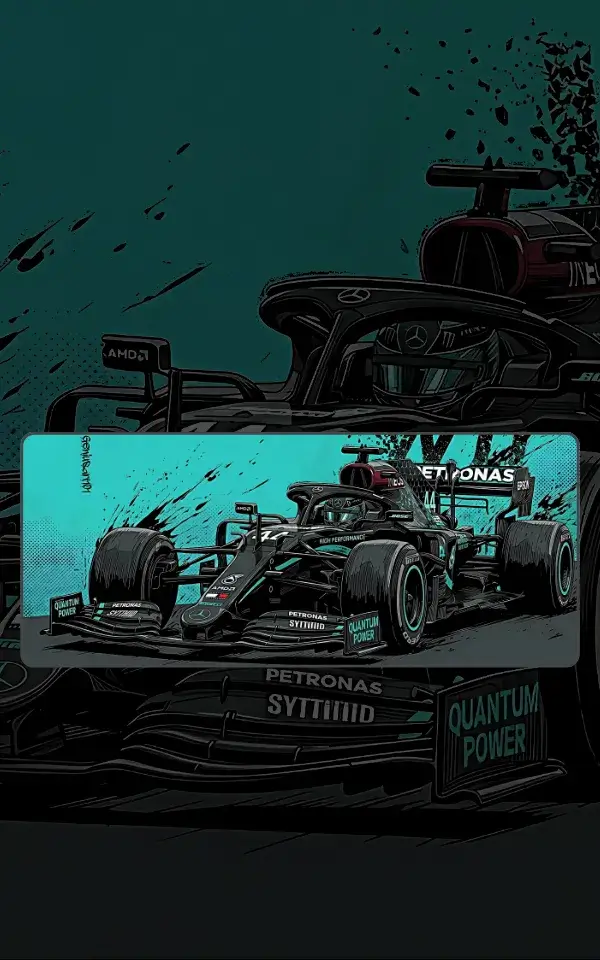 W11 Formula 1 mousepad featuring Formula 1 artwork on a premium large desk mat in Pakistan