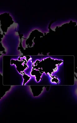 World Map Mousepad large desk mat with World map artwork for gaming, office and study setup in Pakistan