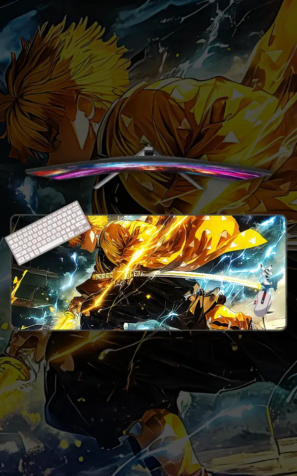Zenitsu | Anime Mousepads | Custom Mousepads | Large Desk Mat/Mousepads | In Pakistan