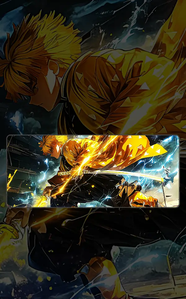 Zenitsu | Anime Mousepads | Custom Mousepads | Large Desk Mat/Mousepads | In Pakistan