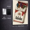 Adobe Creative Cloud Cigarette Pack Metal Poster wall art in Pakistan