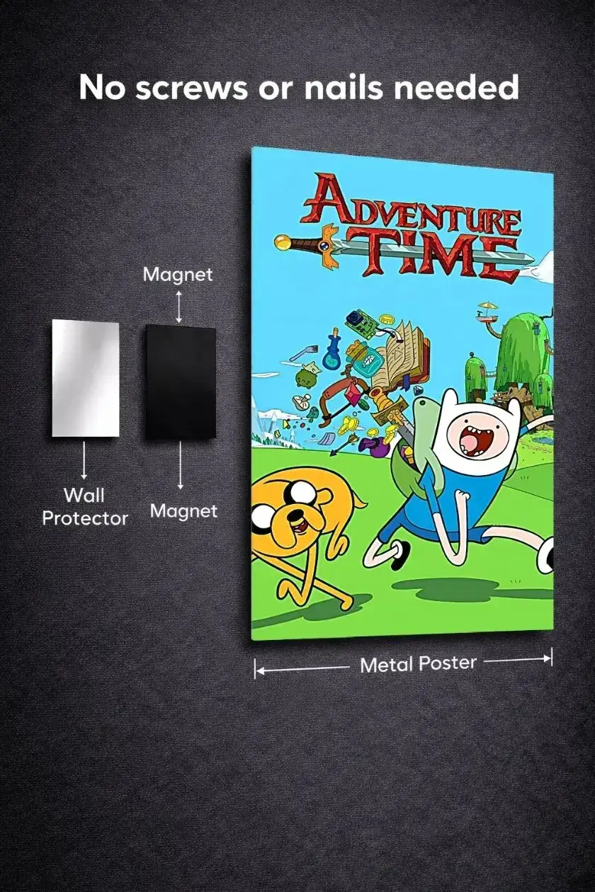 Adventure Time metal poster wall art in Pakistan