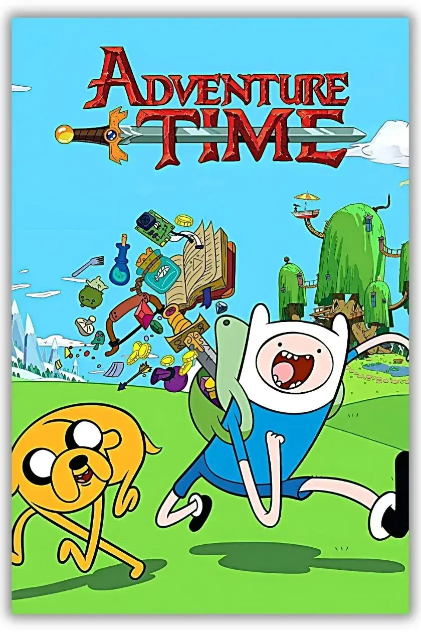 Adventure Time metal poster wall art in Pakistan
