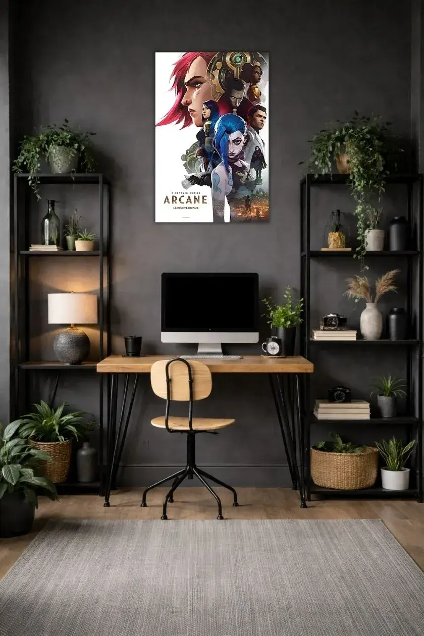 Arcane: League Of Legends Metal Poster wall art in Pakistan
