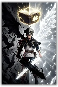 Black Clover: Asta Metal Poster wall art in Pakistan