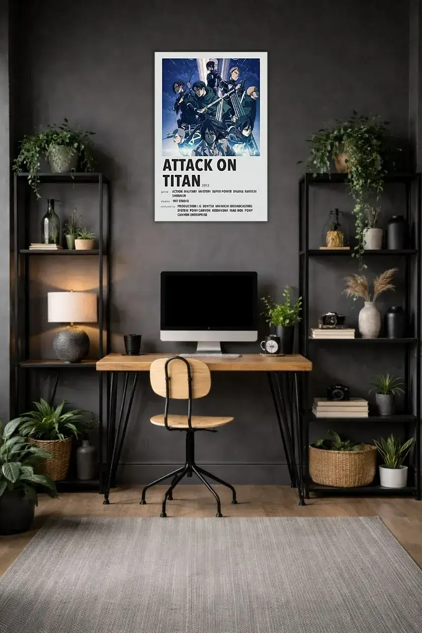 Attack on titans metal poster wall art in Pakistan
