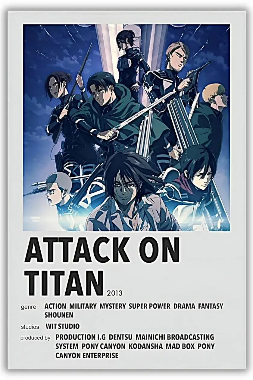 Attack on titans metal poster wall art in Pakistan