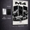 BMW M4 metal poster wall art in Pakistan