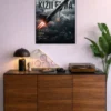 Bayraktar Kizilelma Metal Poster wall art in Pakistan