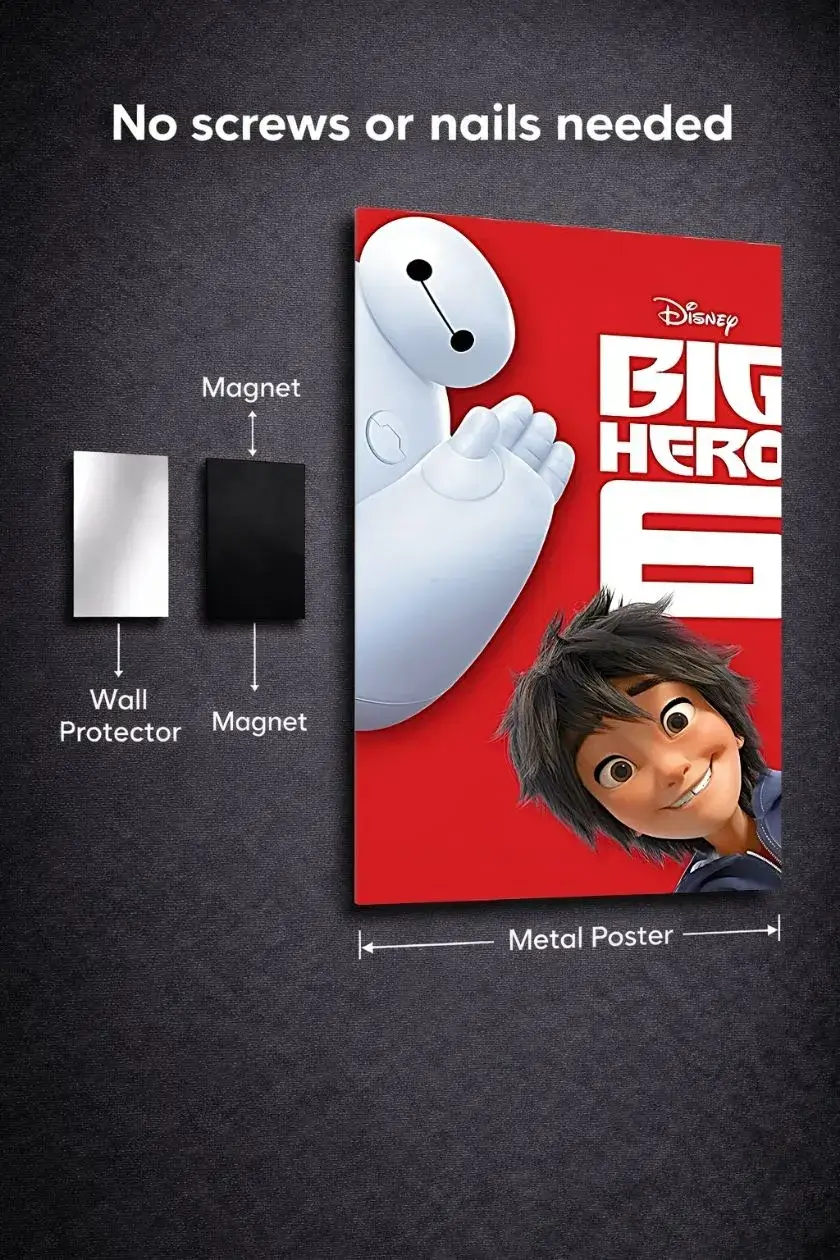Big hero 6 metal poster wall art in Pakistan