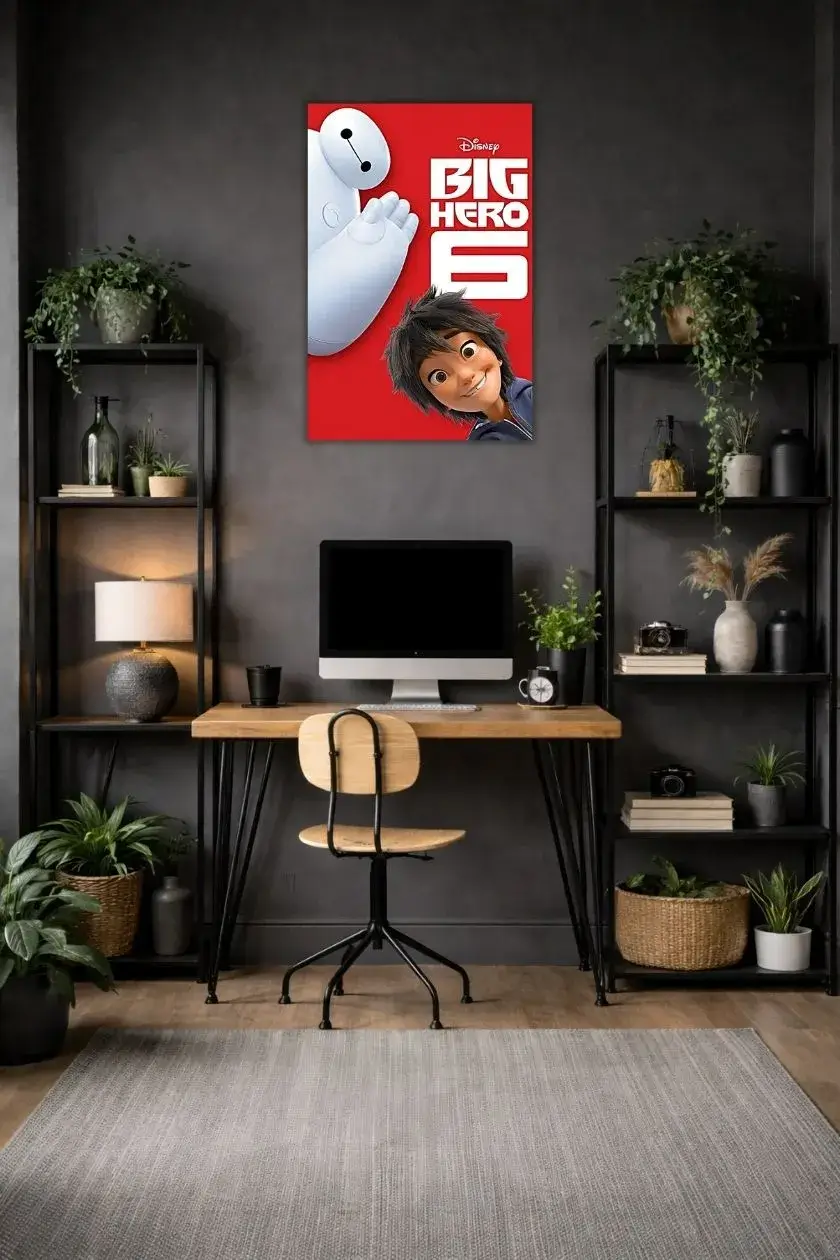 Big hero 6 metal poster wall art in Pakistan