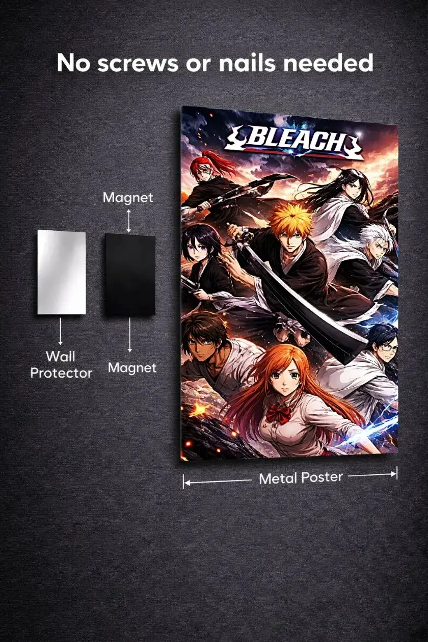 Bleach Metal Poster wall art in Pakistan