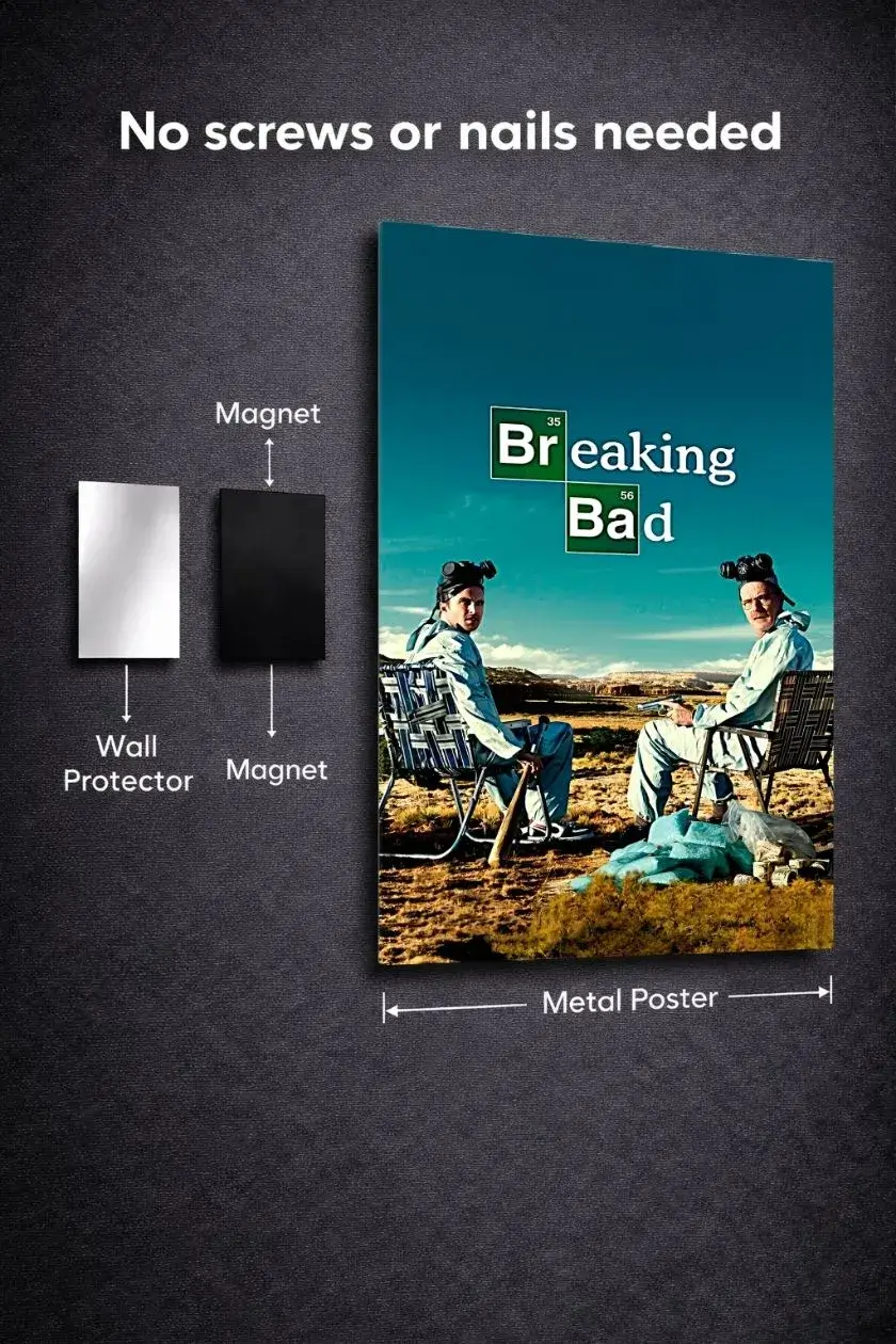 Breaking bad metal poster wall art in Pakistan