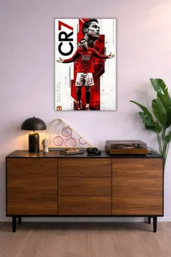 Cristiano Ronaldo Metal Poster wall art in Pakistan