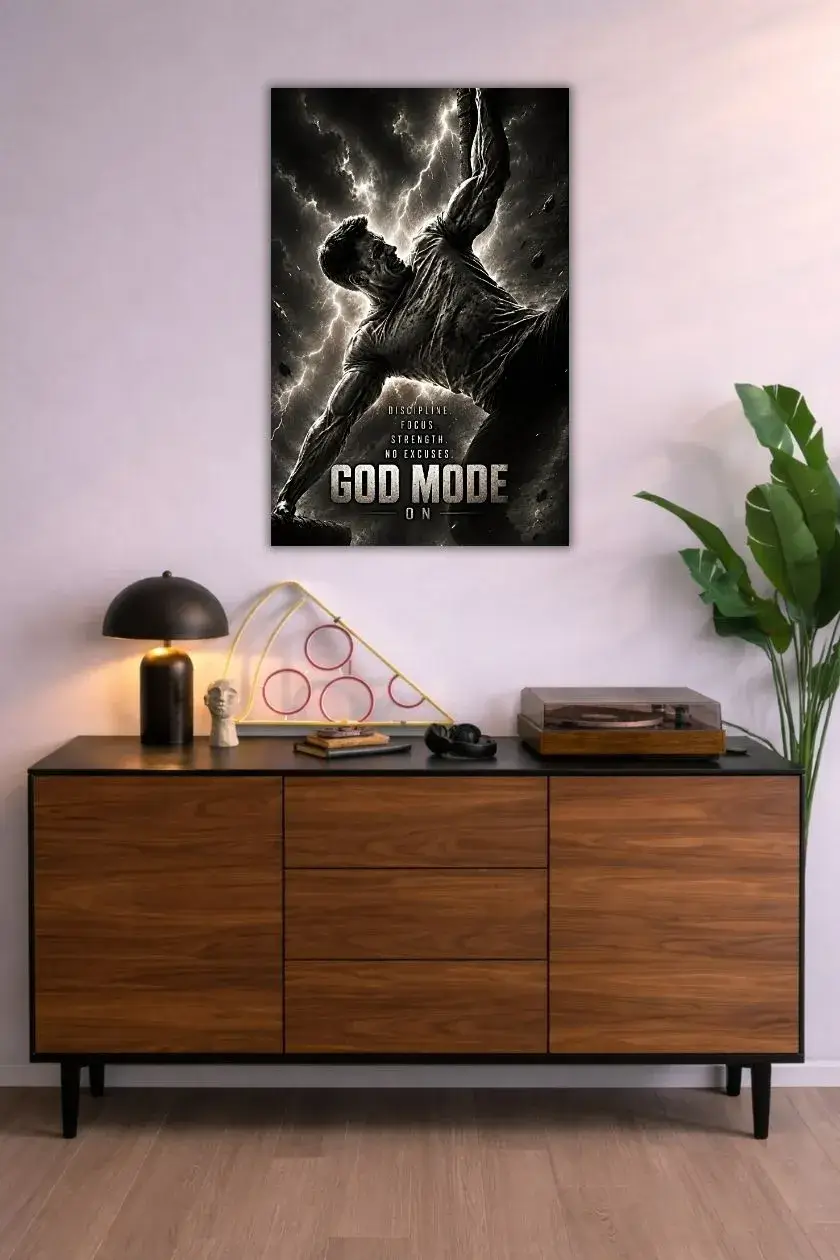 Captain America: God Mode Metal Poster wall art in Pakistan