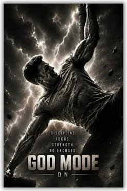 Captain America: God Mode Metal Poster wall art in Pakistan