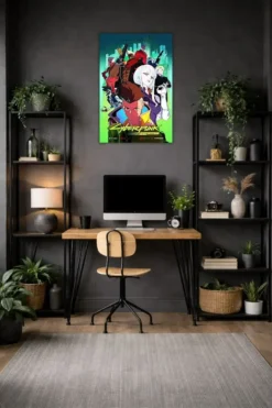 Cyberpunk Metal Poster wall art in Pakistan
