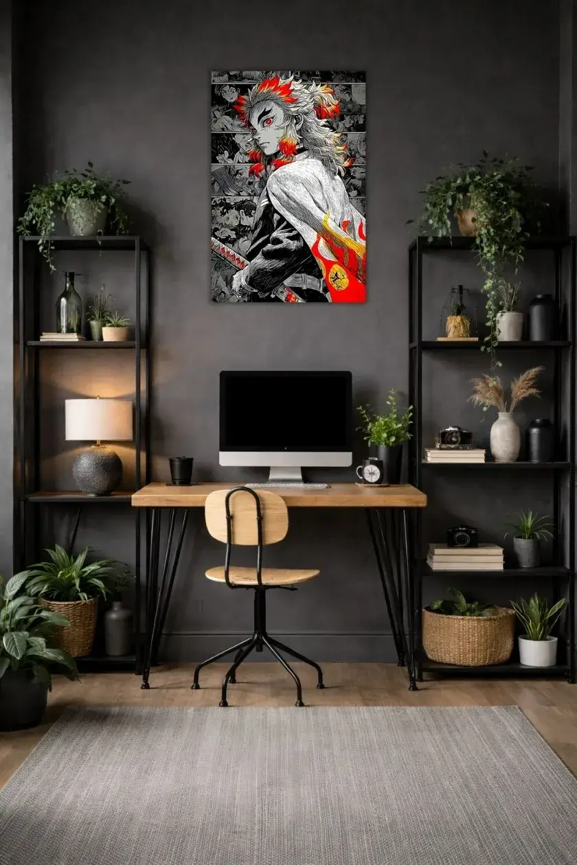 DEMON SLAYER: KYOJURO RENGOKU metal poster wall art in Pakistan