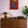 Dont Be Afraid Metal Poster wall art in Pakistan
