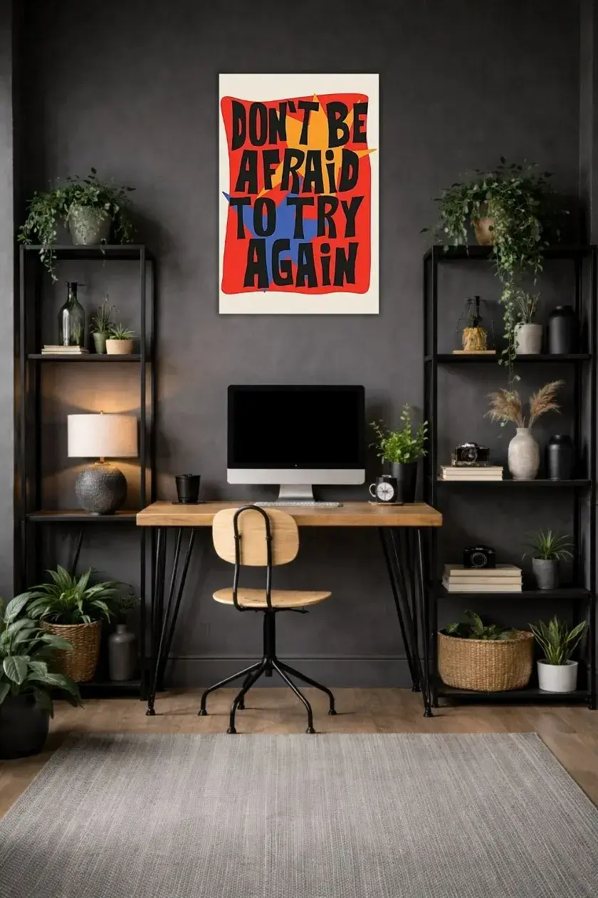 Dont Be Afraid Metal Poster wall art in Pakistan
