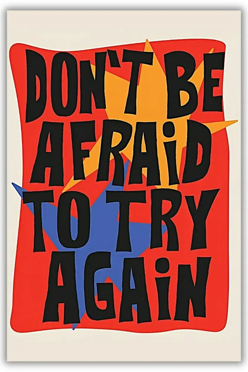 Dont Be Afraid Metal Poster wall art in Pakistan