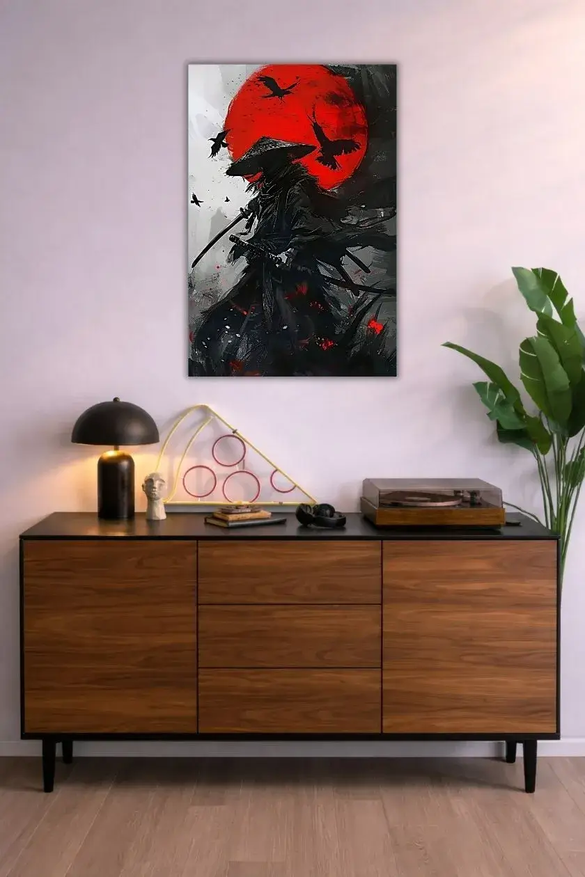 Dark Samurai Metal Poster wall art in Pakistan