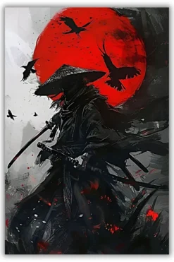 Dark Samurai Metal Poster wall art in Pakistan