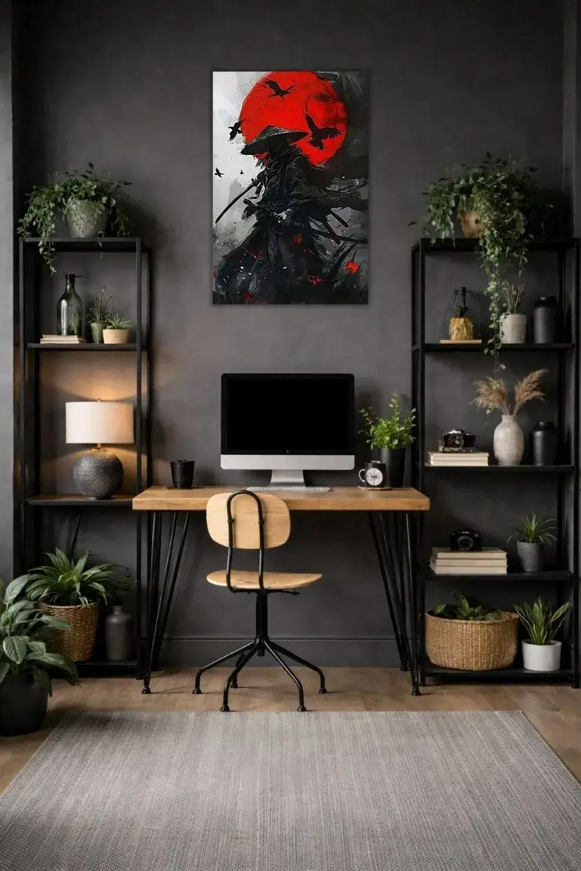 Dark Samurai Metal Poster wall art in Pakistan