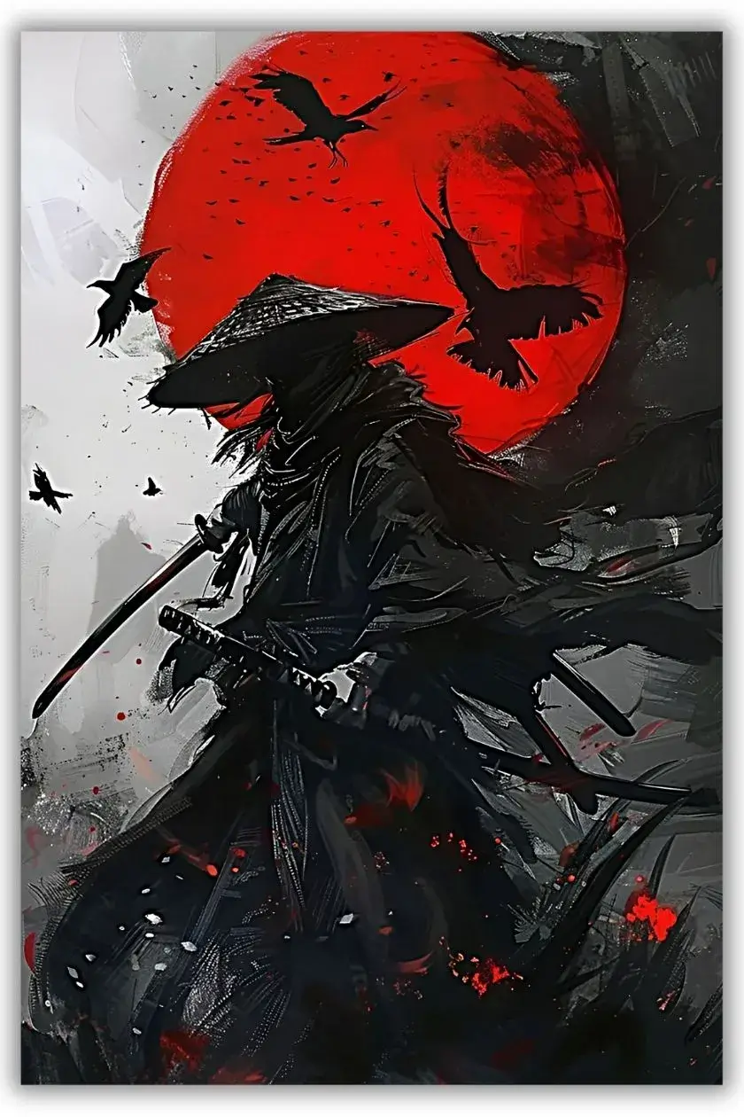 Dark Samurai Metal Poster wall art in Pakistan