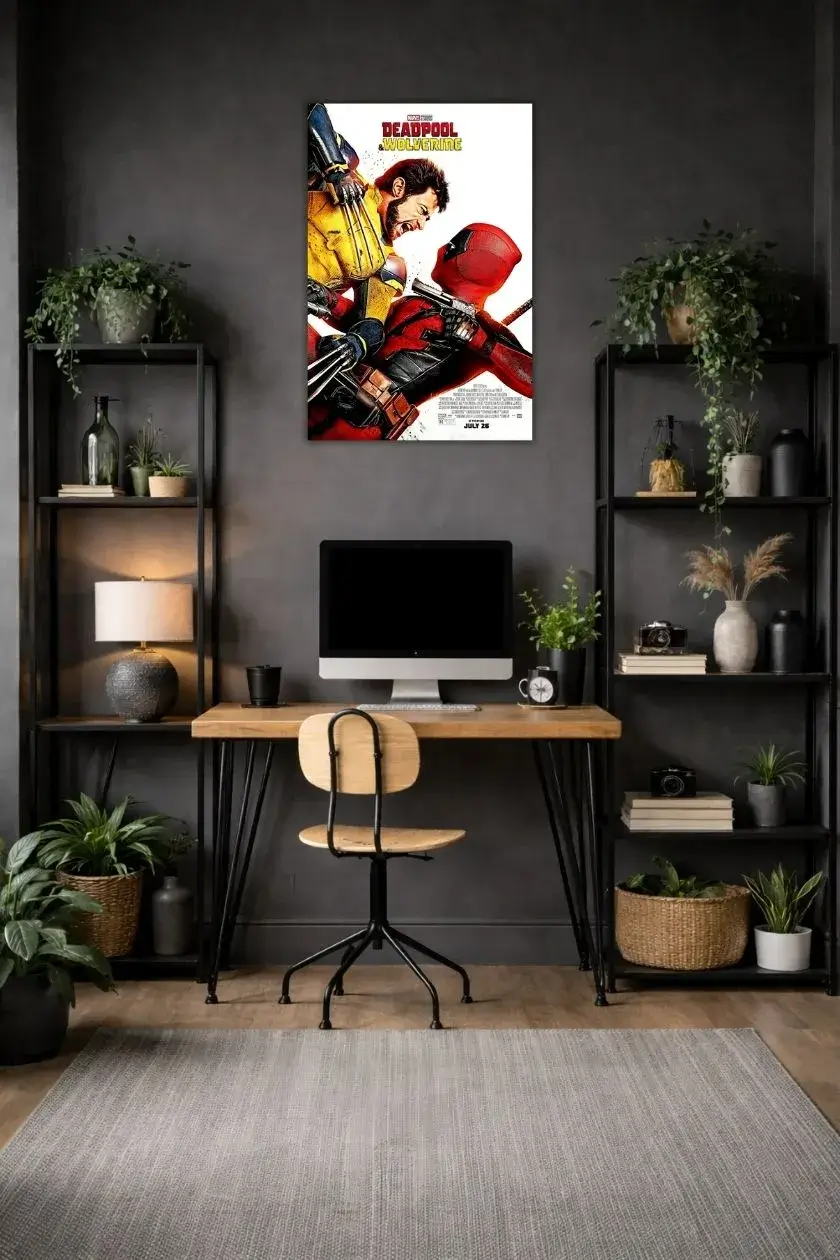 Deadpool X Wolverine Metal Poster wall art in Pakistan