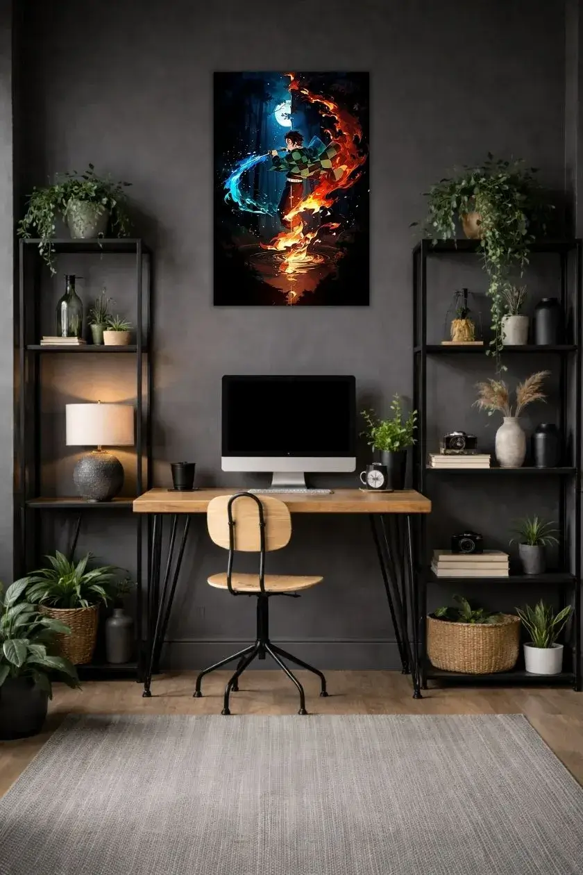 Demon Slayer: Tanjiro Kamado Metal Poster wall art in Pakistan