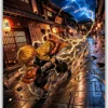 Demon Slayer : Zenitsu metal poster wall art in Pakistan