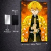Demon Slayer: Zenitsu Metal Poster wall art in Pakistan