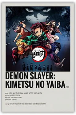 Demon Slayer : Kokushibo metal poster wall art in Pakistan
