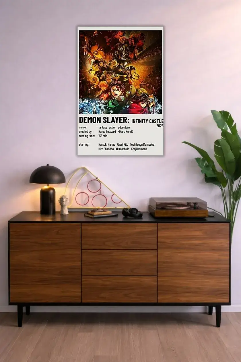 Demon Slayer: Infinity Castle Metal Poster wall art in Pakistan