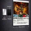 Demon Slayer: Infinity Castle Metal Poster wall art in Pakistan