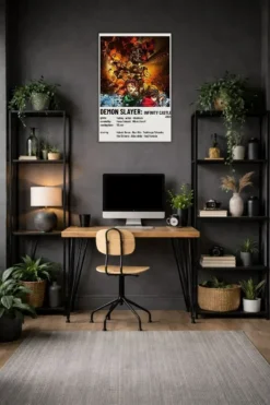 Demon Slayer: Infinity Castle Metal Poster wall art in Pakistan