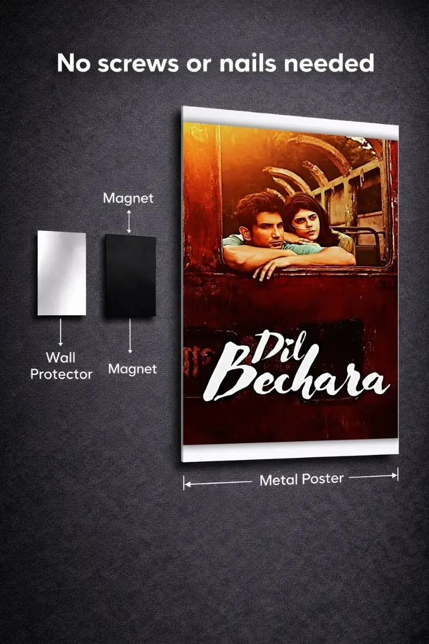Dil Bechara Metal Poster wall art in Pakistan