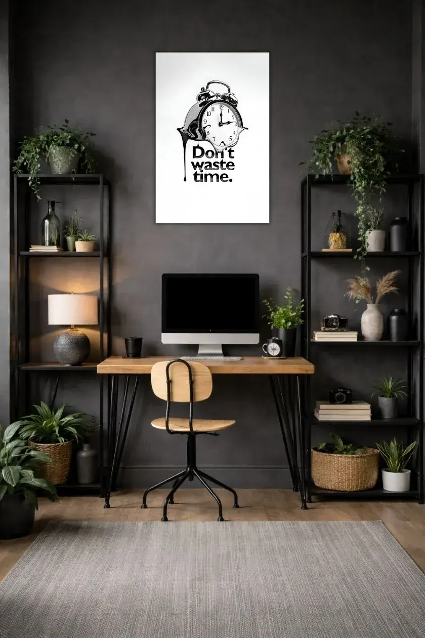 Dont Waste Time Metal Poster wall art in Pakistan
