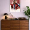 Erling Haaland metal poster wall art in Pakistan