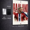 Erling Haaland metal poster wall art in Pakistan