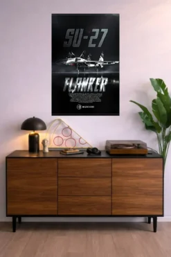 Flanker Su-27 Metal Poster wall art in Pakistan