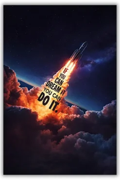If You Can Dream It You Can Do It Metal Poster wall art in Pakistan